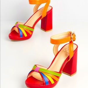 70’s Platform Heels by Banned Rainbow NWOT
